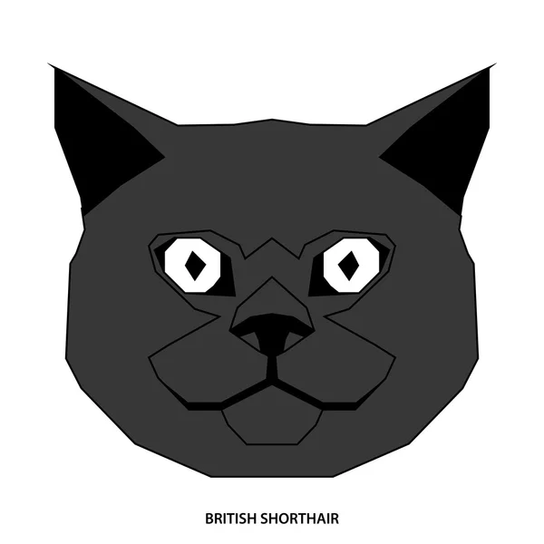 Kattenras, vectorillustratie — Stockvector