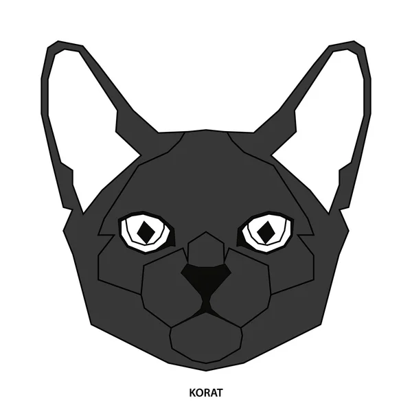 Cat breed, vector illustration — Stock Vector
