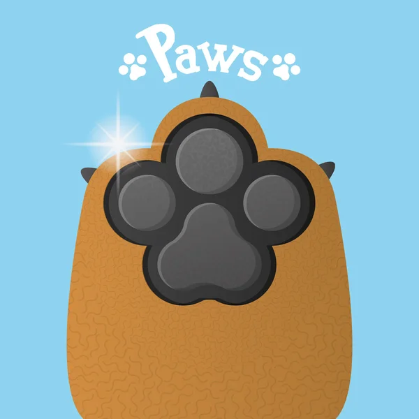 Pies paw, ilustracja wektorowa — Wektor stockowy