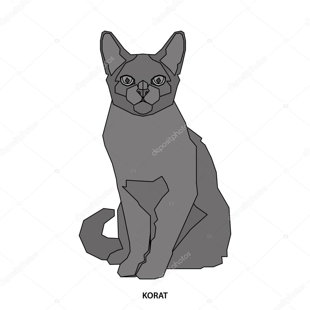 Kot Rasa Ilustracji Wektorowych Grafika Wektorowa