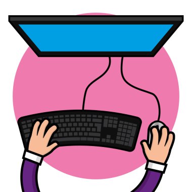 İzole bilgisayar kutsal kişilerin resmi