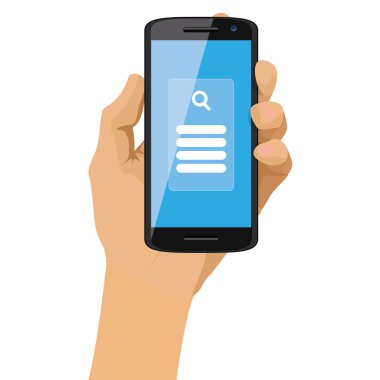 İzole cep telefonu simgesi