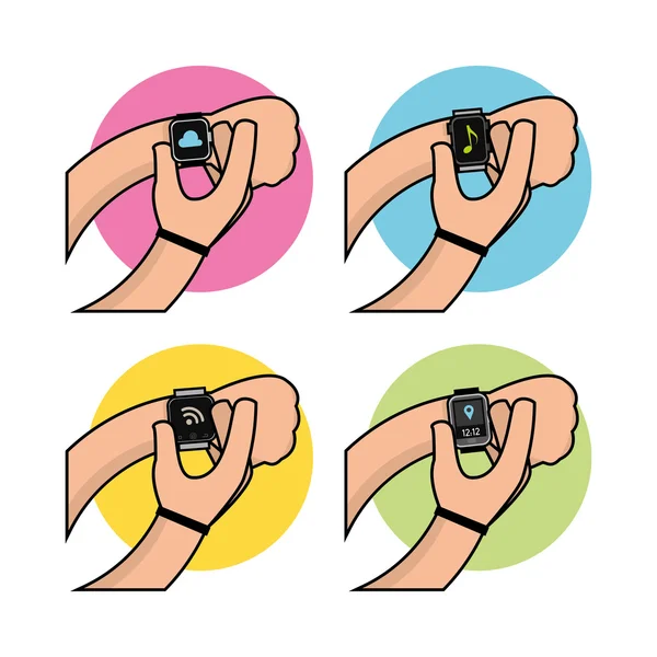 Smart watch icon — Stock Vector