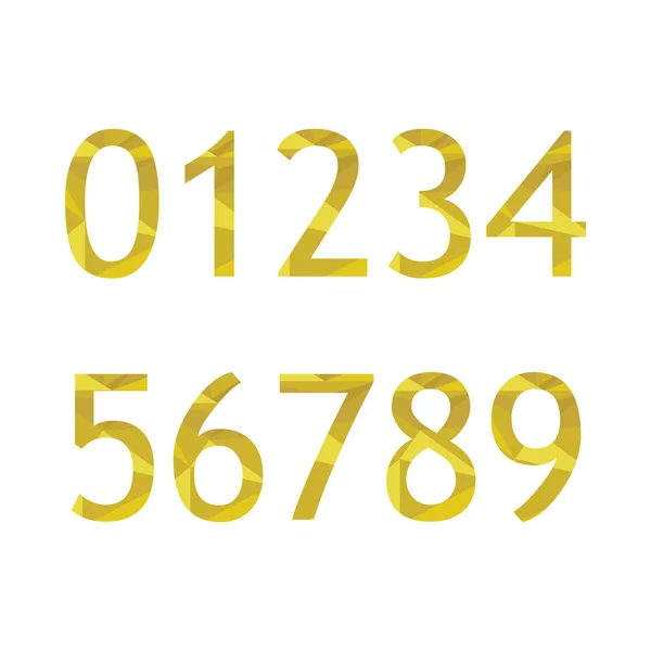 Typografiska uppsättning nummer — Stock vektor