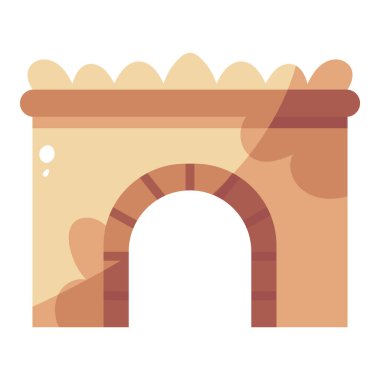 İzole edilmiş taş kapı simgesi