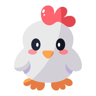 İzole edilmiş tavuk simgesi