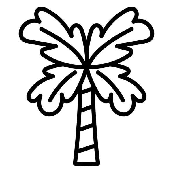 Icono de palmera aislada — Archivo Imágenes Vectoriales