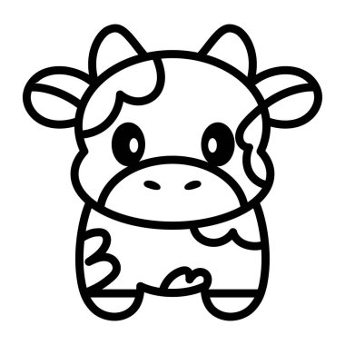 İzole edilmiş inek simgesi