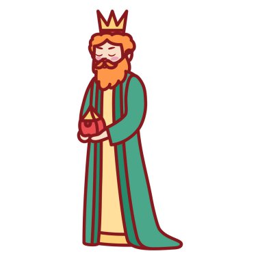 İzole edilmiş bilge adam simgesi