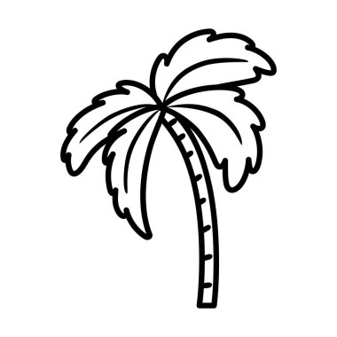 İzole edilmiş palmiye ağacı simgesi