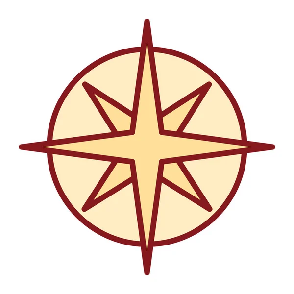 Isolated Belen star icon — Stock Vector