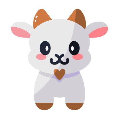 İzole edilmiş keçi simgesi