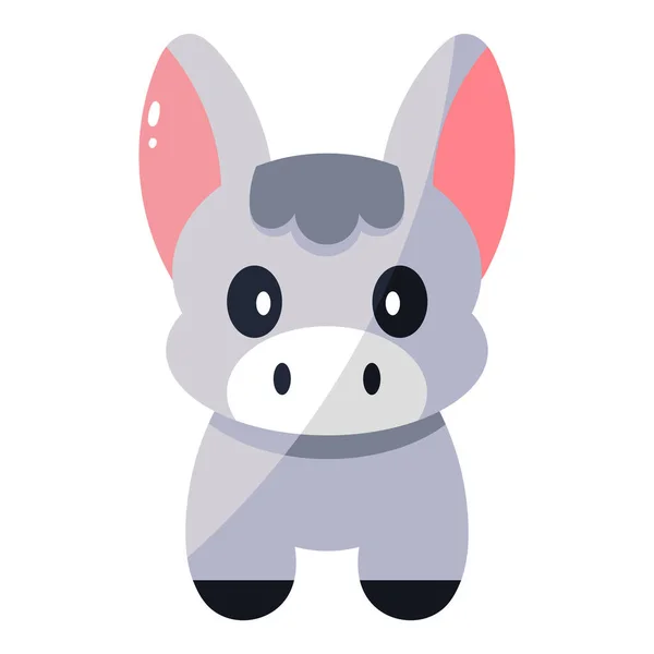 Isolated donkey icon — Stock Vector