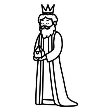 İzole edilmiş bilge adam simgesi