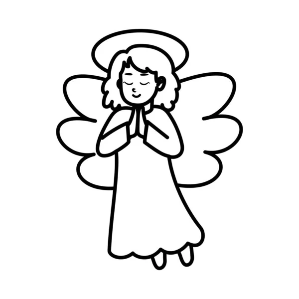 Izolowana ikona anioła — Wektor stockowy
