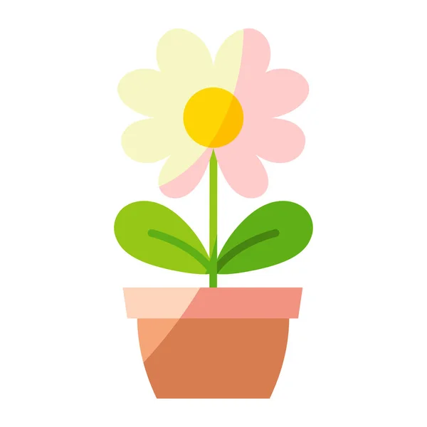 Icono de flor aislada — Vector de stock