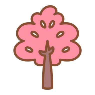 İzole ağaç simgesi