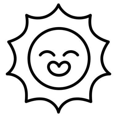 İzole edilmiş güneş simgesi