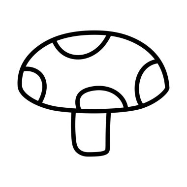 İzole edilmiş mantar simgesi