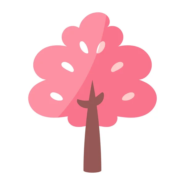 Ikona izolovaného stromu — Stockový vektor