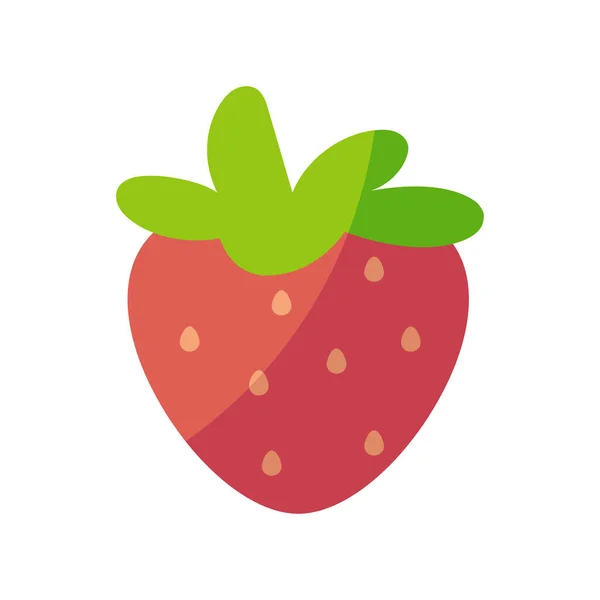 Icono de fresa aislado — Vector de stock