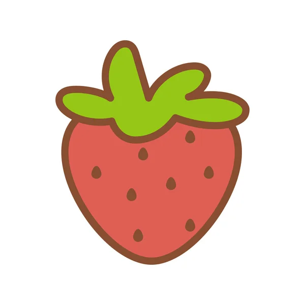 Isolated strawberry icon — Stock Vector