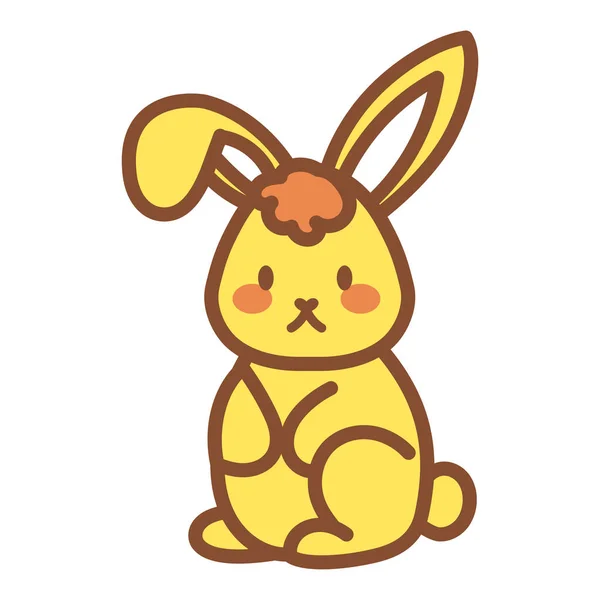 Isolated cute bunny icon — Stock Vector