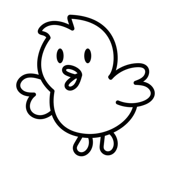 Isolated chicken icon — Stock Vector