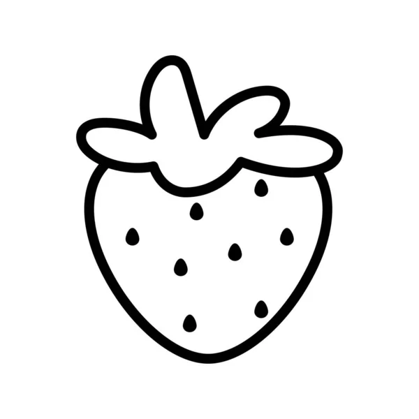 Izolowana ikona truskawki — Wektor stockowy