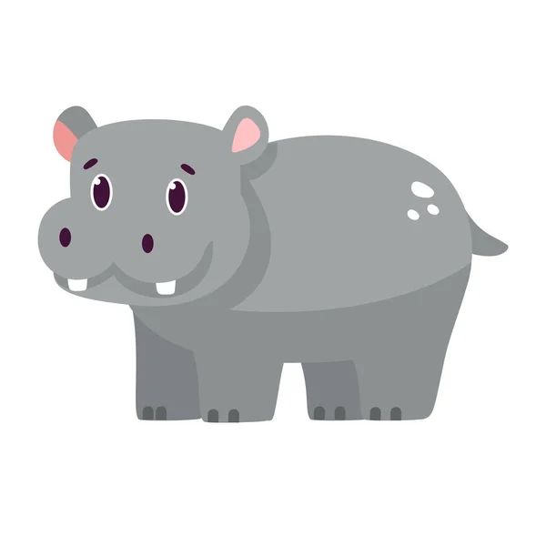 Isolated cartoon of a hippo — Stock Vector