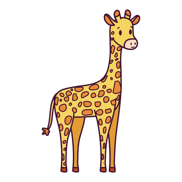 Isolated cartoon of a giraffe — Stock Vector