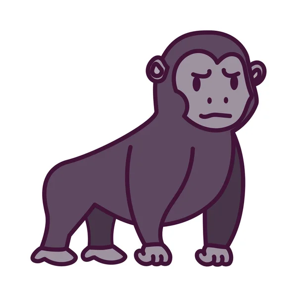 Isolated cartoon of a gorilla — Stock Vector