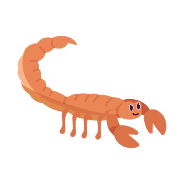 İzole edilmiş bir akrep karikatürü.