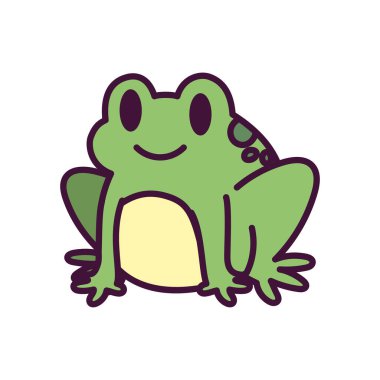 Karikatür karakurbağası.