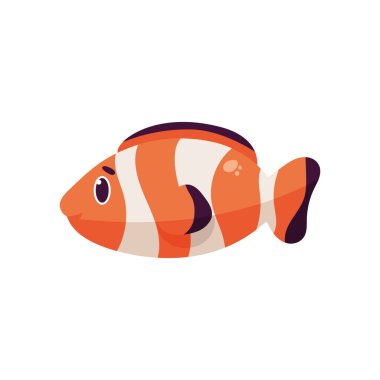 Ayrı bir balık karikatürü.