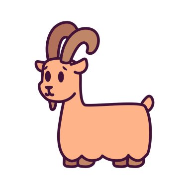 Ayrı bir keçi karikatürü.