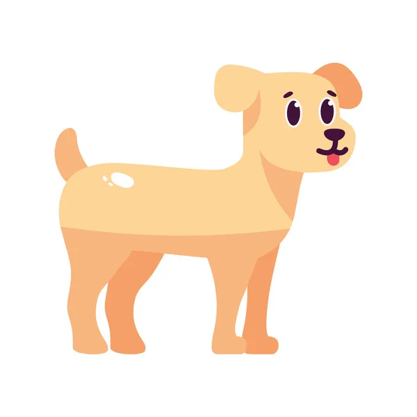 Dibujos animados aislados de un perro — Vector de stock