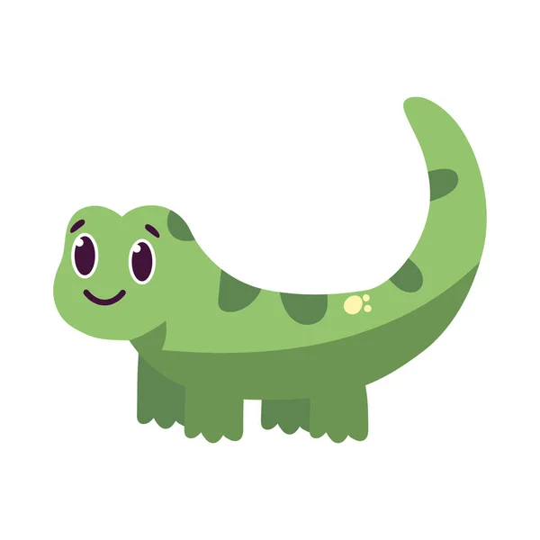 Cartone animato isolato di un'iguana — Vettoriale Stock