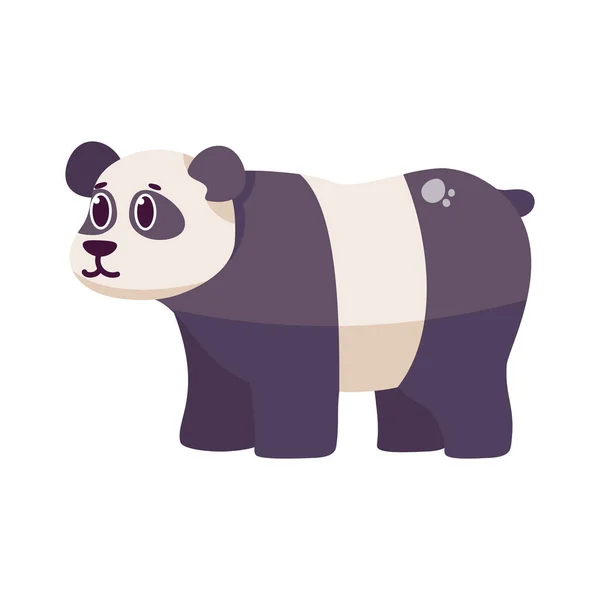 Изолированная карикатура на панду — стоковый вектор