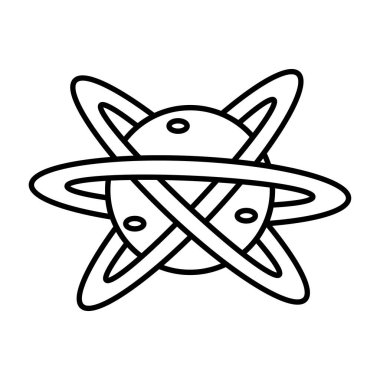 İzole gezegen simgesi