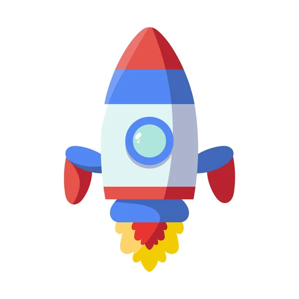 Ikona osamocené rakety — Stockový vektor