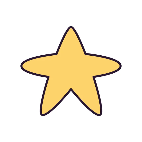 Icona isolata di una stella — Vettoriale Stock