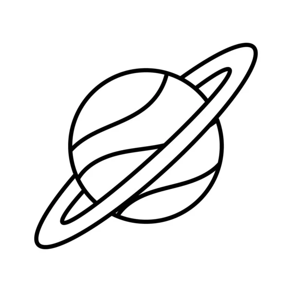 Ikona izolované planety — Stockový vektor