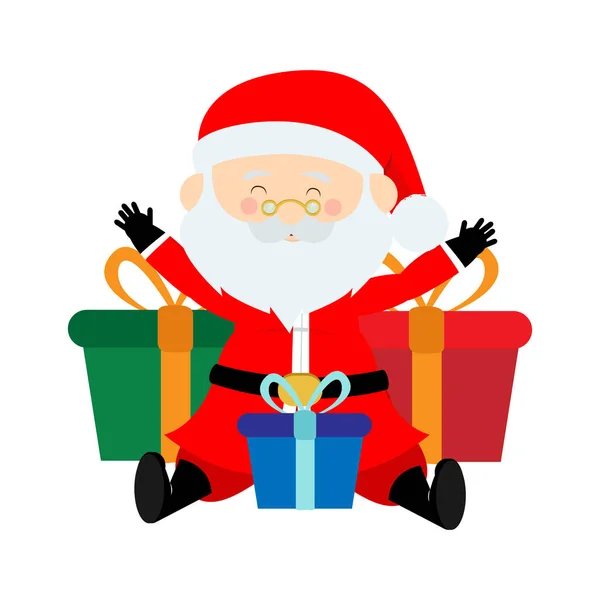 Happy Santa Claus cartoon — Stockový vektor