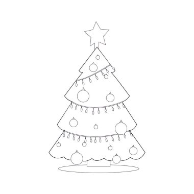 İzole edilmiş Noel ağacı