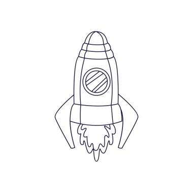 İzole edilmiş roket simgesi