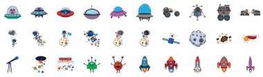 Uzay nesneleri simgeleri kümesi