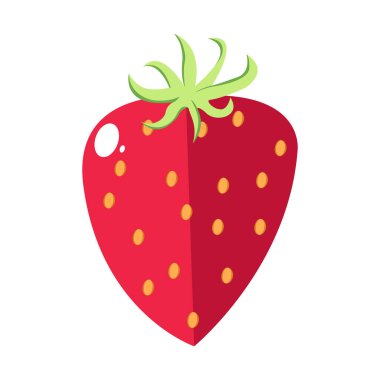 İzole edilmiş çilek simgesi