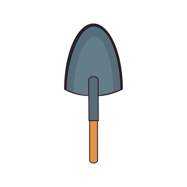 İzole edilmiş bahçe küreği