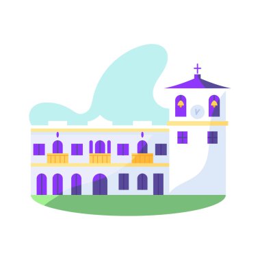 Tipik Kolombiya kilisesi ya da katedrali